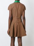 short sleeve checked dress