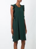 side ruffle dress