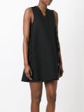 scalloped detail flared dress