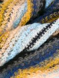 striped knit scarf