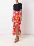 silk printed skirt