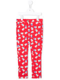 popcorn print trousers 