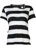 destroyed striped T-shirt