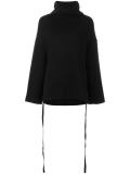turtleneck flared sleeves jumper