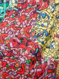 multi printed long top 