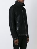 zipped shearling jacket 