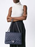maxi double flap shoulder bag