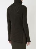 crepe knit rib cropped tunic