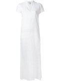 notched neckline dress