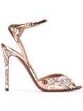 snakeskin-effect sandals