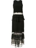 sheer ruffle dress