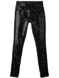 sequin embellished skinny jeans