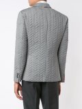 jacquard padded blazer