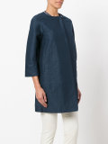 collarless coat