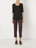 mid-rise straight trousers