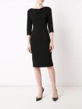 boatneck fitted dress