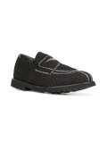gold contrast front loafers
