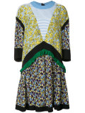 multiple prints shift dress