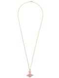 saturn pendant long necklace