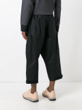 Wide leg cropped trousers