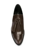 wedge tasseled loafers
