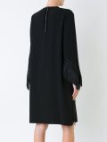 keyhole neckline shift dress