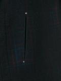 faded check coat