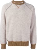 contrast trim knitted sweatshirt