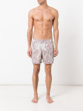 printed swimming shorts