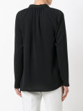 gathered neck blouse