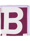 logo print scarf