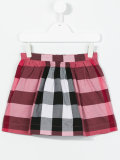 house check skirt 