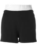 logo embroidered track shorts