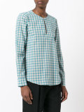 tartan button loop top
