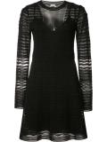 pleated trim dress 