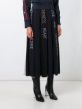 pleated maxi skirt