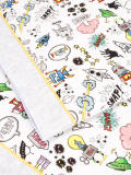 Monster space print blanket