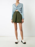 twist front crop top