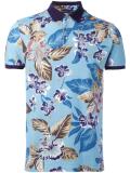 floral print polo shirt