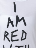 printed text T-shirt