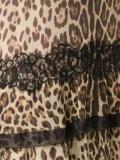 leopard print ruffled dress