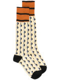 dot printed socks