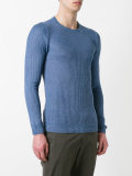 slim-fit ribbed jumper