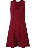 v-neck knit dress