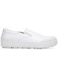 contrast panel slip on sneakers