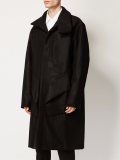 asymmetric pocket long coat