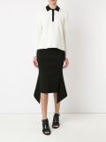texturized knit midi skirt