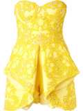 strapless embellished playsuit