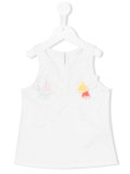 butterfly embroidered tank top