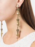 hand pendant clip on earrings